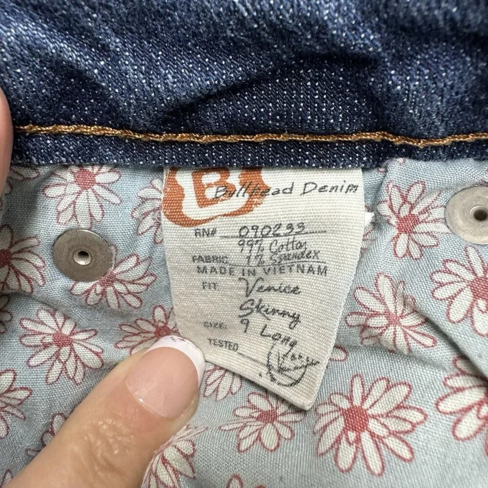 Venus Denim‎ Skinny Jeans Women's 9 Long Blue Medium Wash - Picture 8 of 11